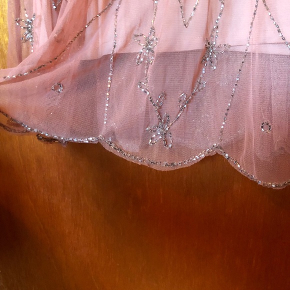 Free People Dusty Pink Beaded Dress -1920 vibes - Picture 5 of 7